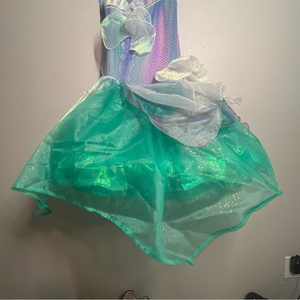 Little Mermaid Disguise Girls Size M 8-10 Ariel Halloween Costume Dress Up NWT